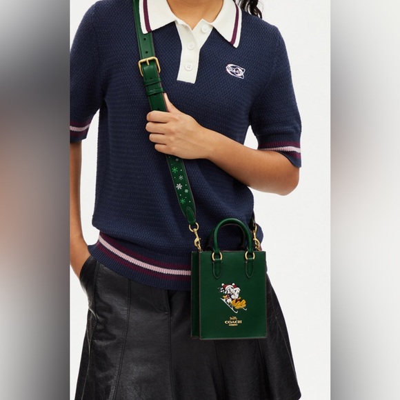 NWT Coach Outlet Disney X Coach North South Mini Tote With Sled Motif - Picture 4 of 9